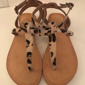 Leopard sandals